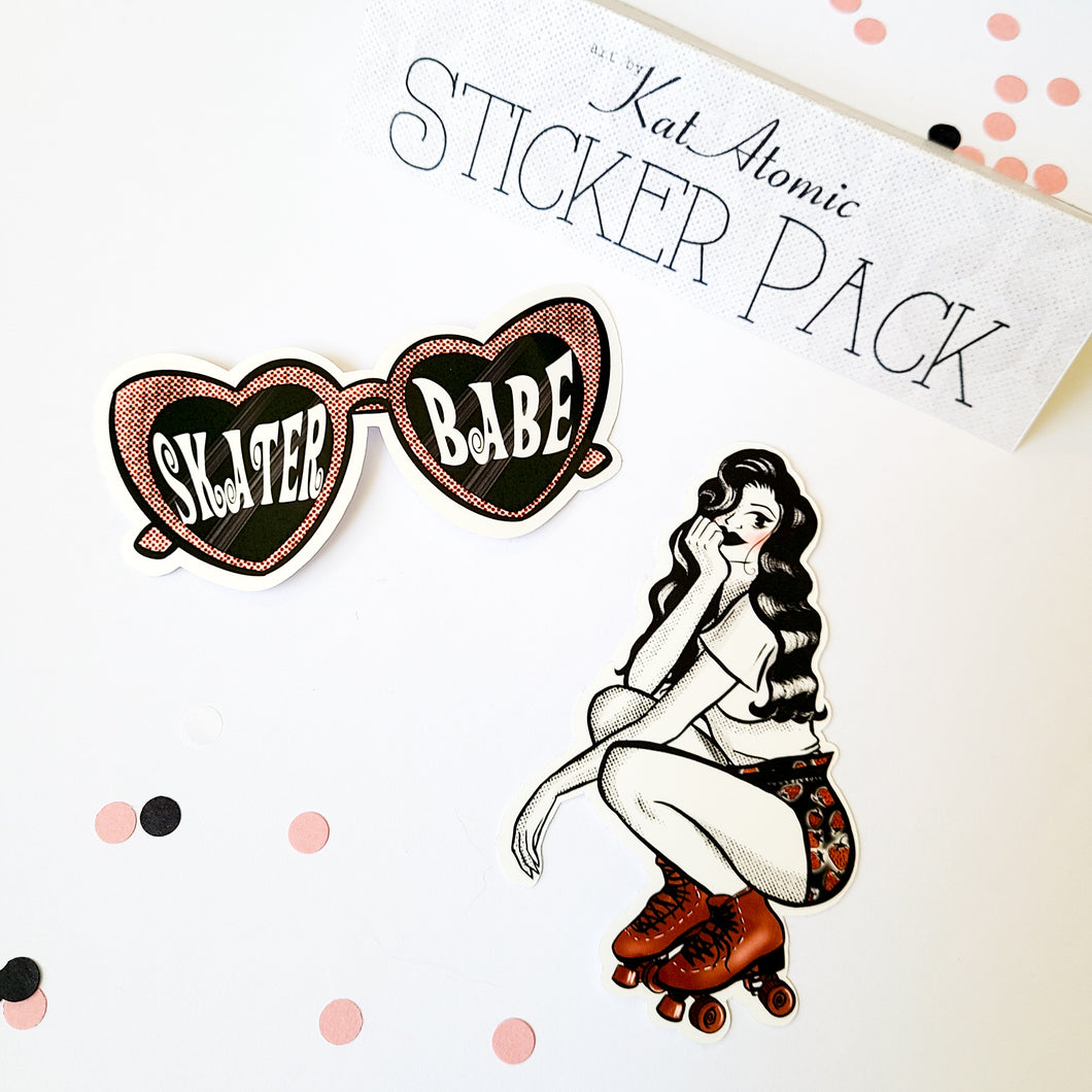Sticker Pack - Skater Babe Set (2)