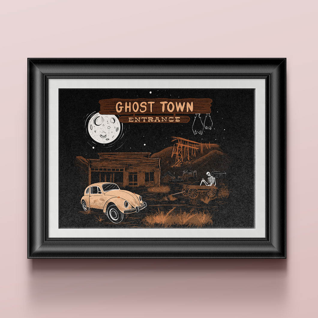 Ghost Town Art Print