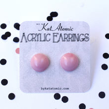 Load image into Gallery viewer, Retro Pink Fakelite Acrylic Earrings
