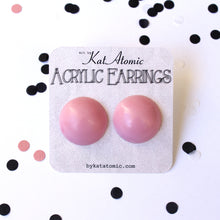 Load image into Gallery viewer, Retro Pink Fakelite Acrylic Earrings
