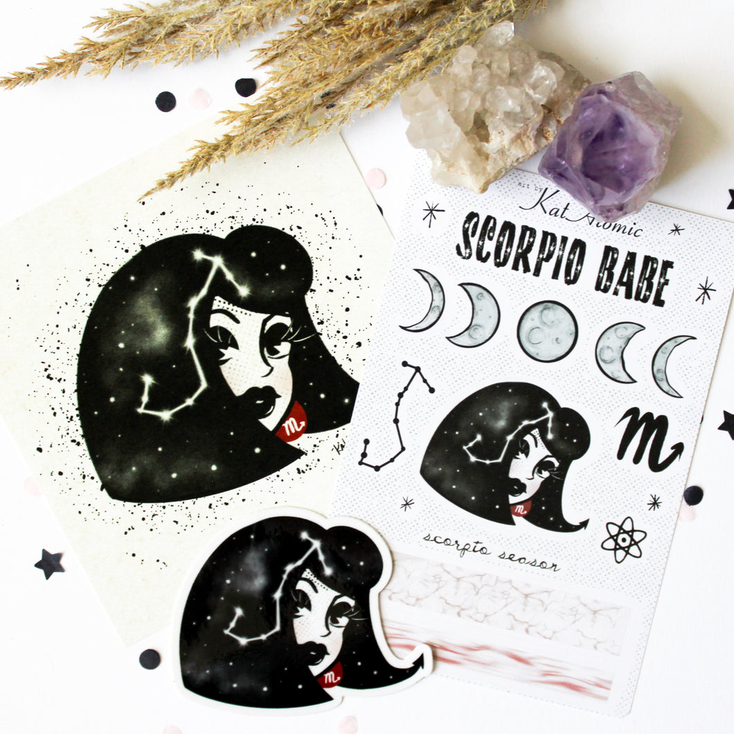 Scorpio Babe Collection Art Bundle