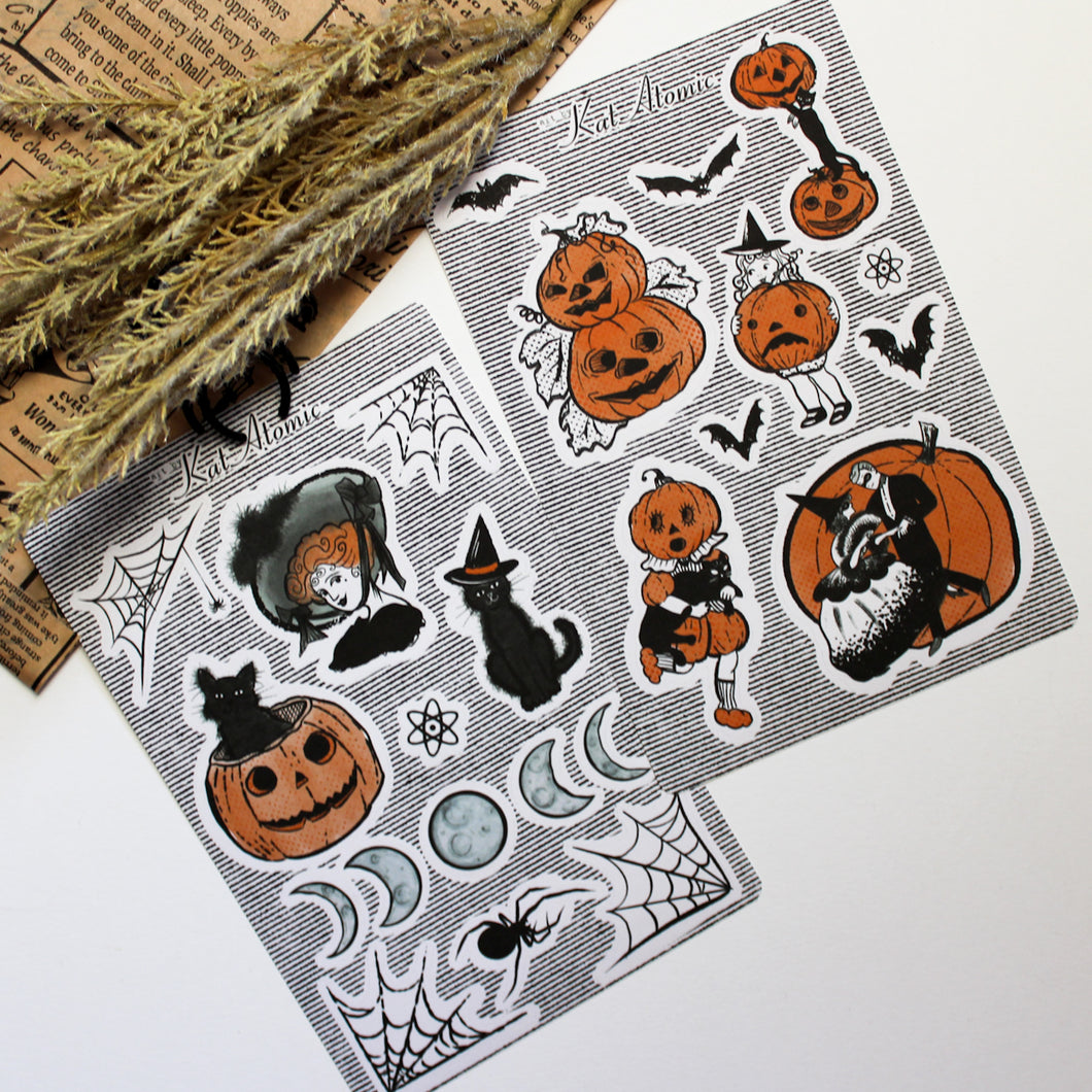 Halloween Sticker Sheet Set (2)